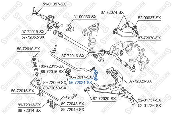 STELLOX 56-72021-SX Link/Coupling Rod, stabiliser bar