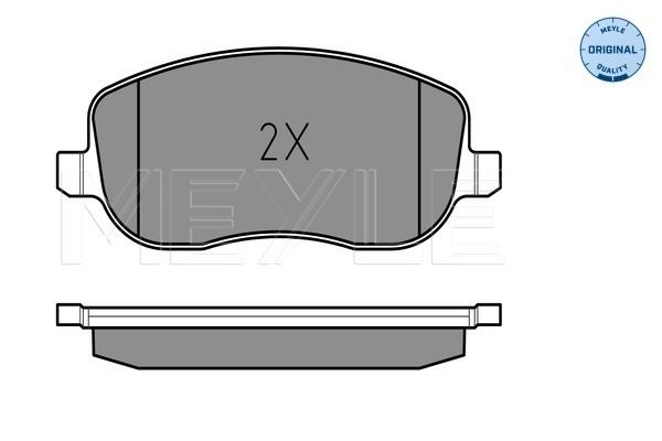 Комплект гальмівних накладок, дискове гальмо, Meyle 0252026119/W