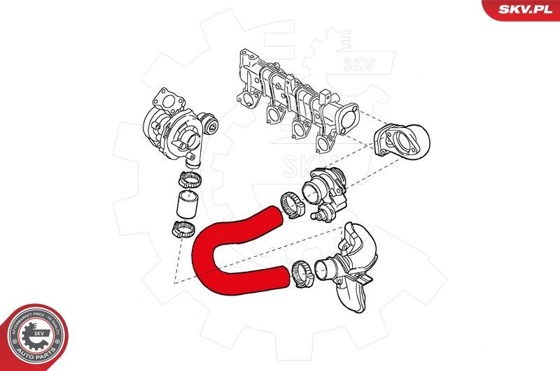Шланг подачі наддувального повітря, Skv Germany 43SKV077