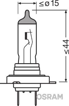 Лампа розжарювання, фара дальнього світла, Osram 64210NBU_01B