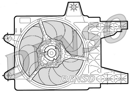 DENSO ventilátor, motorhűtés DER09079