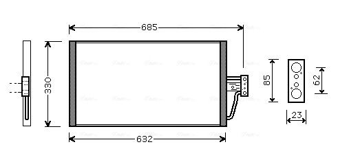 AVA QUALITY COOLING kondenzátor, klíma BW5254