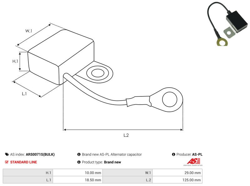 AS-PL ARS0071S(BULK) Repair Set, alternator