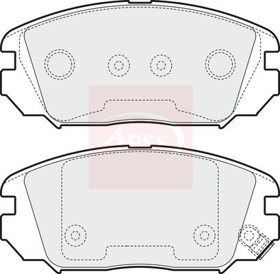 APEC Brake Pad Set, disc brake PAD1562