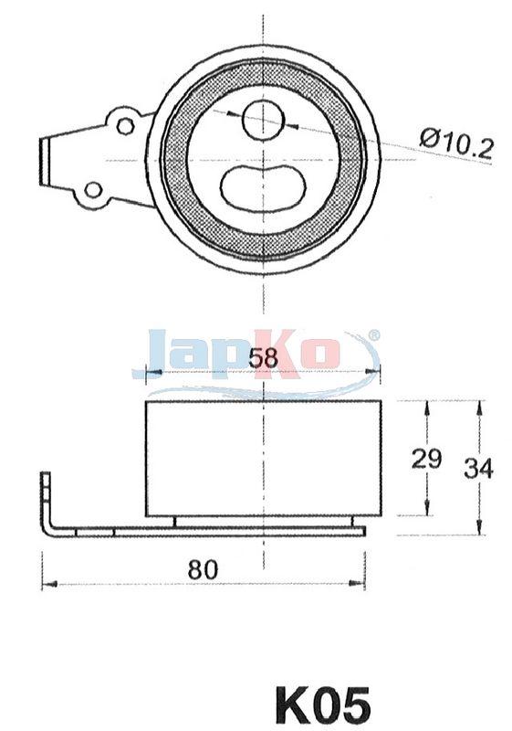JAPKO 45K05 Tensioner, timing belt