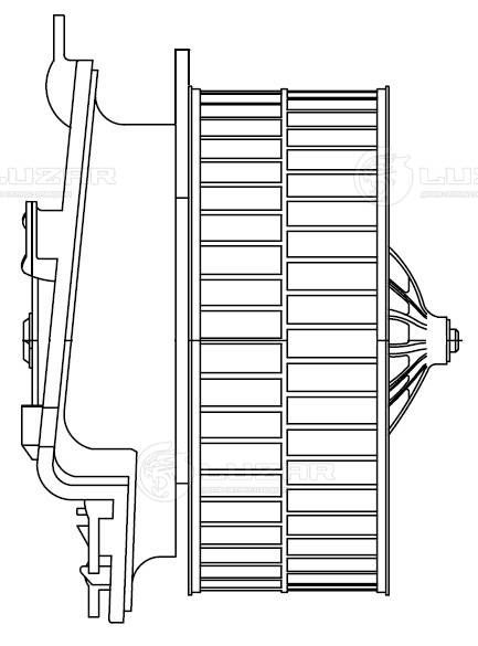 Електродвигун, компресор салону, Luzar LFH2665