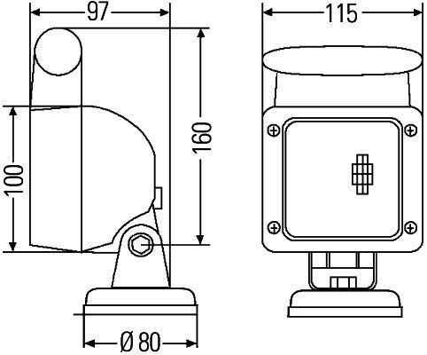 Lumina de lucru 1GA 007 506-667 HELLA
