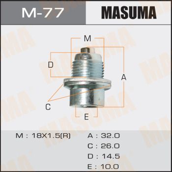 Пробка, оливний піддон, Masuma M77