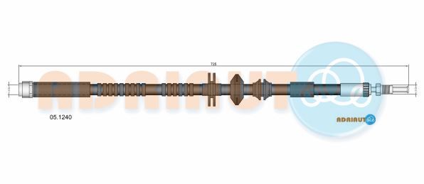Гальмівний шланг, Adriauto 05.1240