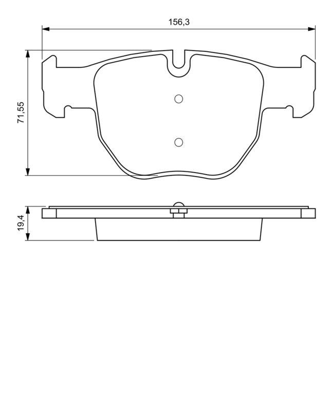 BOSCH Plaquettes de frein à disque 0 986 424 687