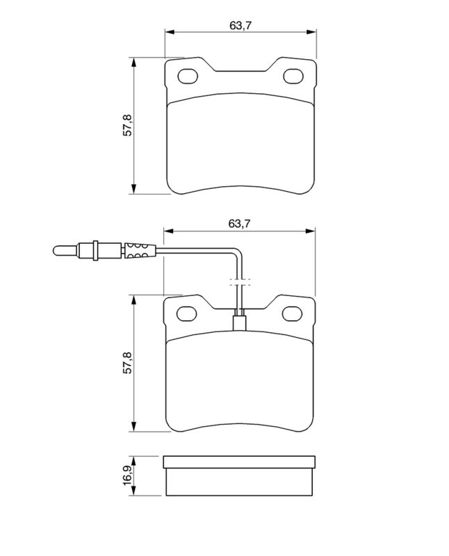 BOSCH Plaquettes de frein à disque 0 986 494 000