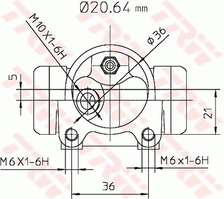 Гальмівний циліндр, Trw BWF282