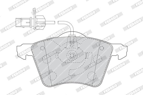 FERODO FDB1654 Brake Pad Set, disc brake