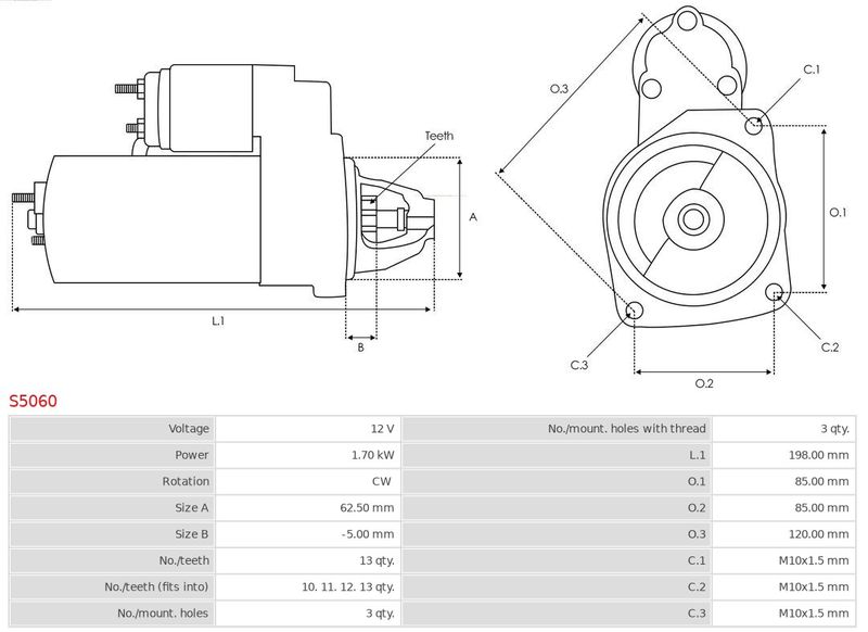 Стартер, Auto Starter S5060