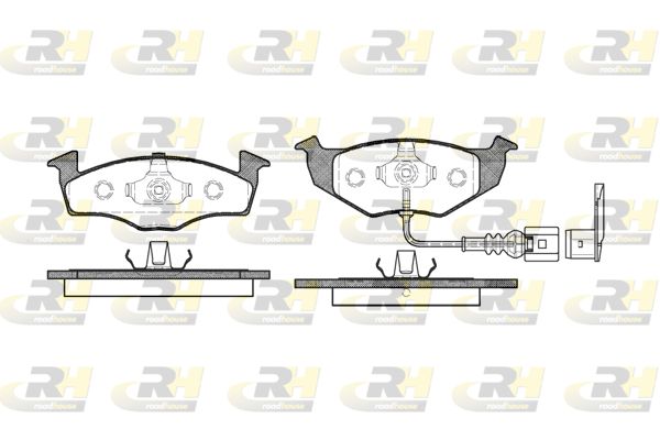 Комплект гальмівних накладок, дискове гальмо, Roadhouse 2609.11