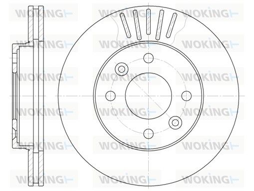 Гальмівний диск, Woking D608010