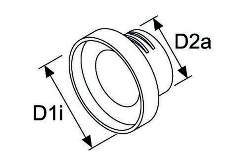 Canal de aer WEBASTO Extension adapter 90/60 plastic, black 1320760A