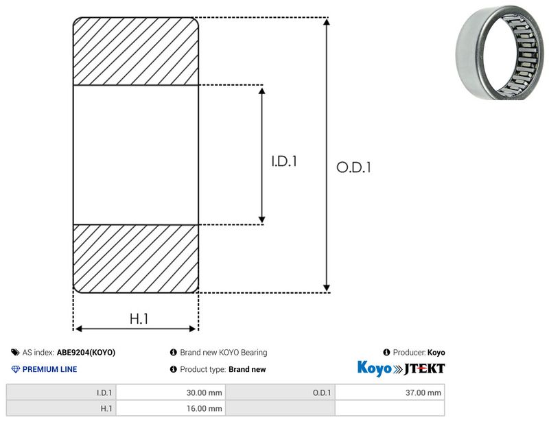 AS-PL ABE9204(KOYO) Bearing