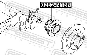 FEBEST 0282-N16R Wheel Hub