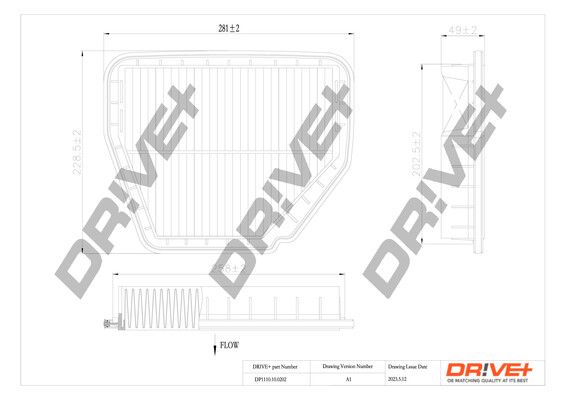 Повітряний фільтр, Dr!Ve+ DP1110.10.0202