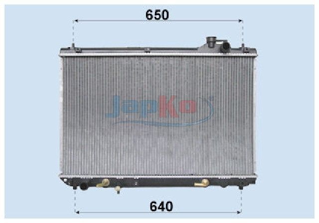 JAPKO RDA153084 - Variklio aušinimo radiatorius