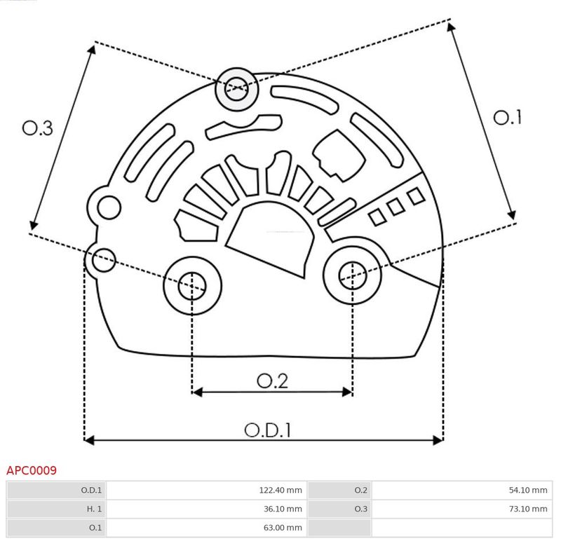 Захисний ковпачок, генератор, Auto Starter APC0009