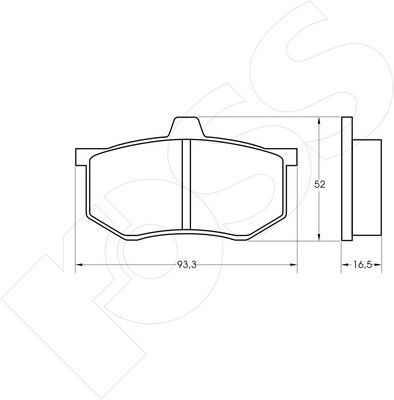 1-GNC R-140 - Brake Pad Set, disc brake