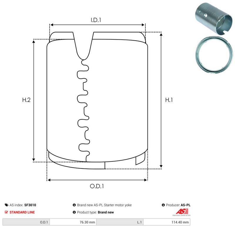 AS-PL SF3010 Field Winding, starter