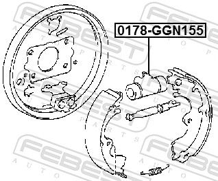 Гальмівний циліндр, Febest 0178GGN155