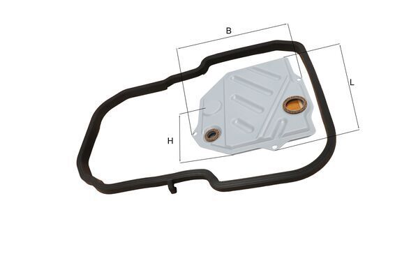 KNECHT HX46D1 - Automatinės pavarų dėžės alyvos filtras