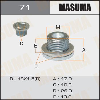 Пробка, оливний піддон, Masuma 71