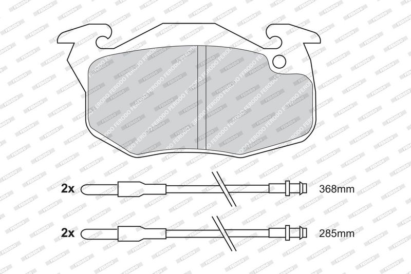 FERODO Plaquettes de frein à disque FDB719