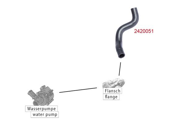 METZGER AUTOTEILE 2420051 Radiator Hose