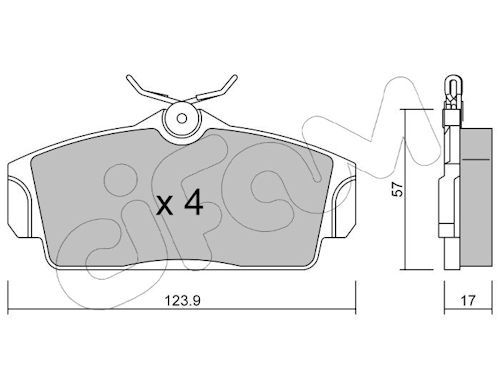 Set placute frana,frana disc 822-305-0 CIFAM