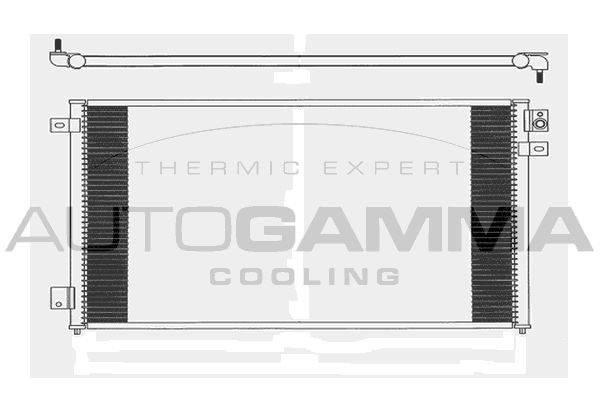 AUTOGAMMA kondenzátor, klíma 104014