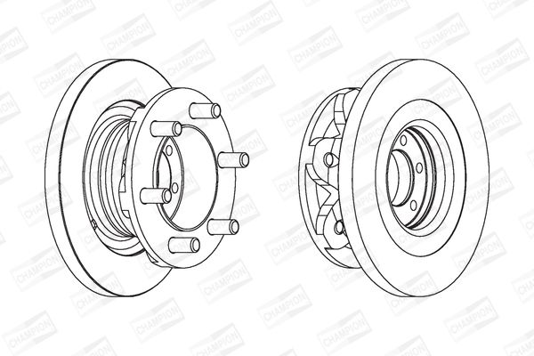 Гальмівний диск CHAMPION 567118CH1