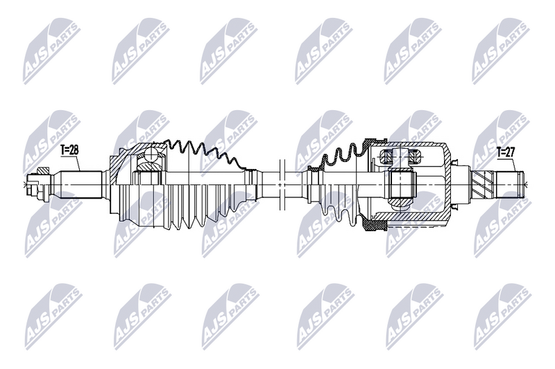 NTY NPW-MS-120 Drive Shaft