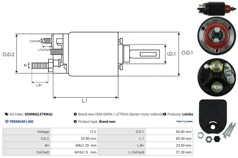 Magnetlülitus, starter, AS-PL SS9085(LETRIKA)