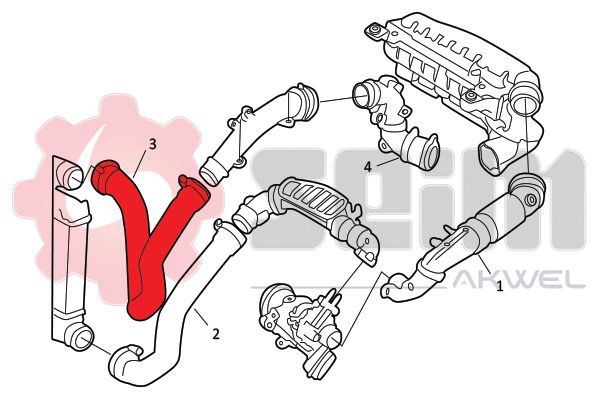 SEIM 982068 Charge Air Hose