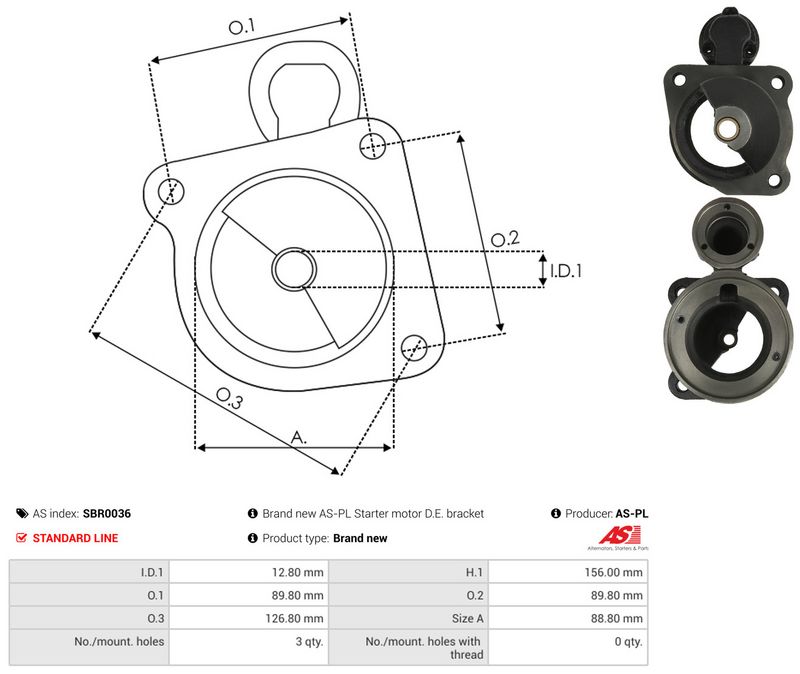 AS-PL SBR0036 Starter Lid, carburettor
