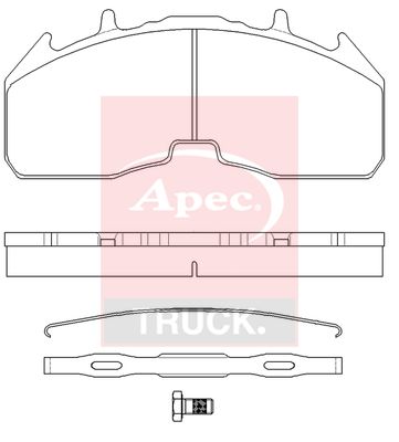 APEC Brake Pad Set, disc brake PAD29332K