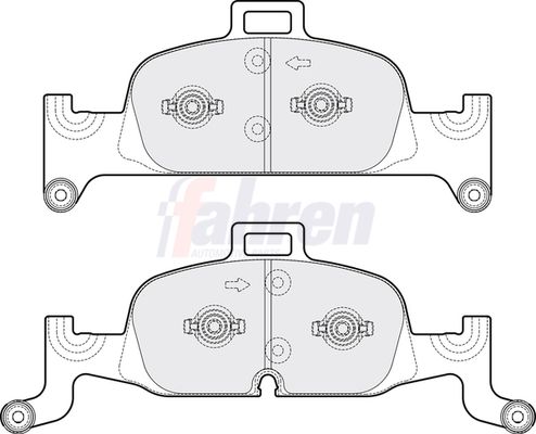 Fahren Brake Pad Set, disc brake FBP3785
