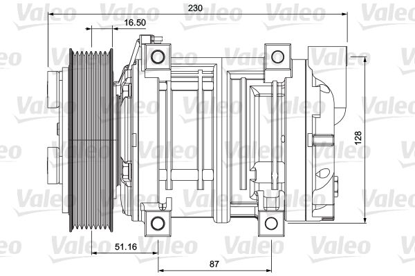 VALEO Compressor, airconditioning 700867