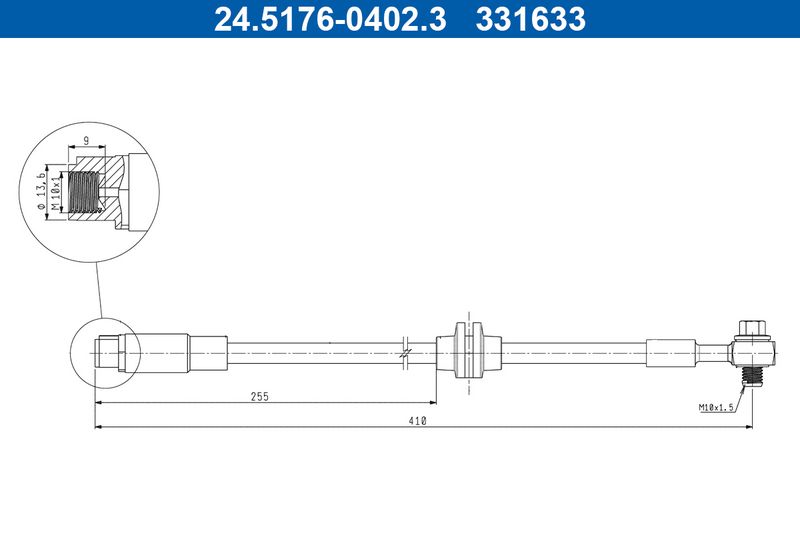 ATE fékcső 24.5176-0402.3
