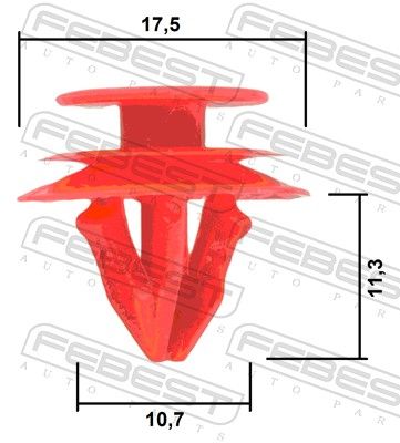 Stopper, ehis-, kaitseliist, FEBEST 88570-099