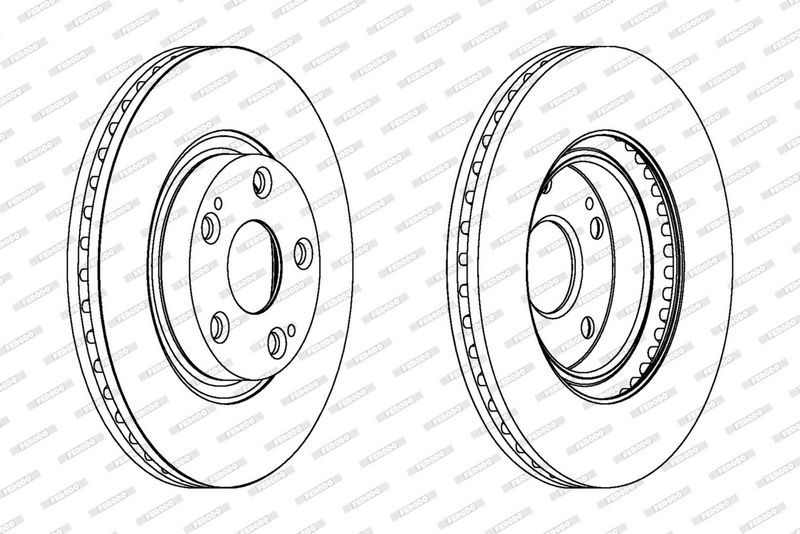 FERODO Disque de frein DDF1401