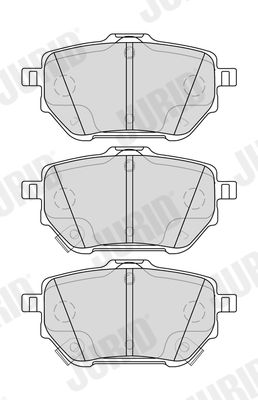 Комплект гальмівних накладок, дискове гальмо, Jurid 574056J
