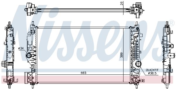 NISSENS Radiateur 630764