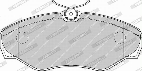 FERODO FVR1515 Brake Pad Set, disc brake