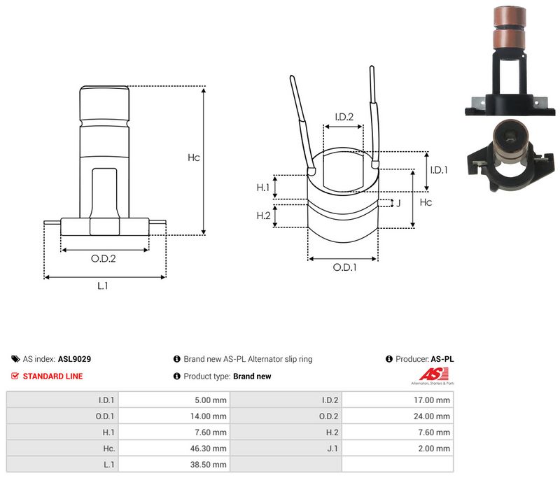 Rõngas, generaator, AS-PL ASL9029